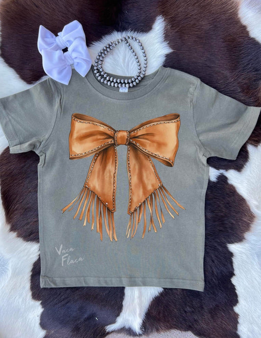 Western Bow Girls Tee