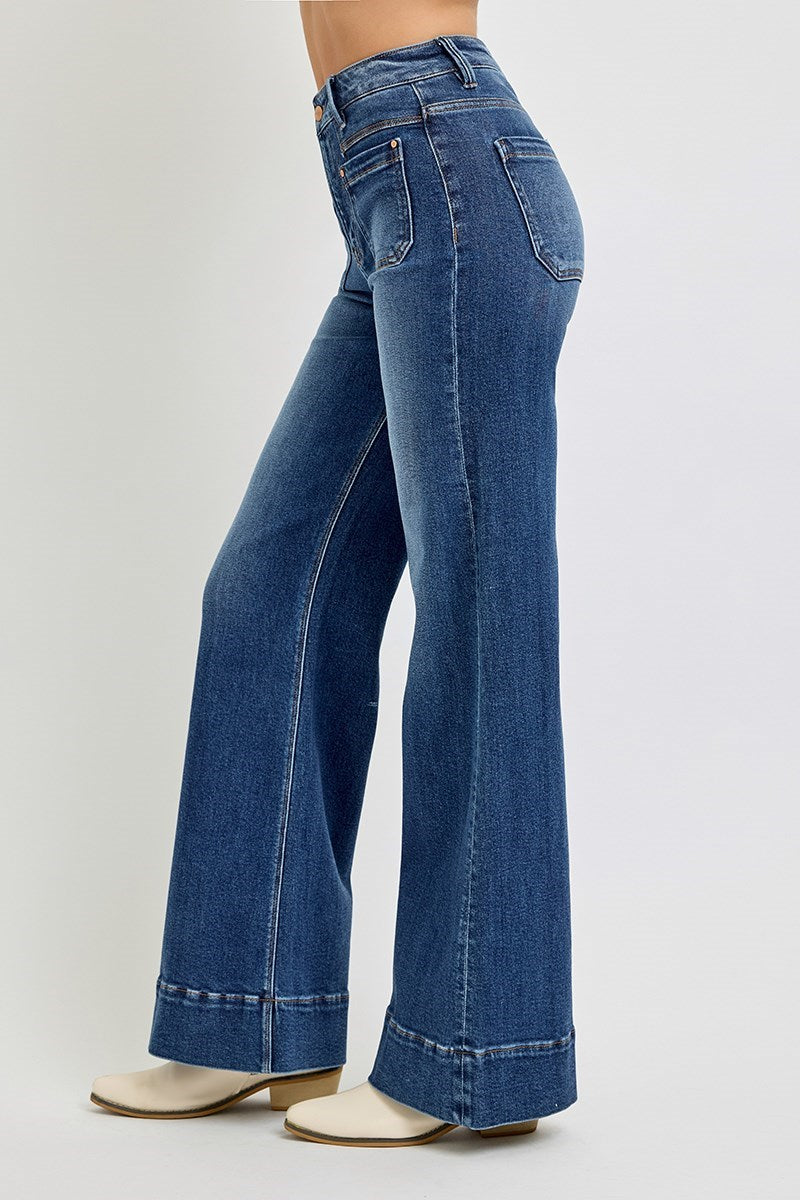 High Rise Flare Risen Jeans