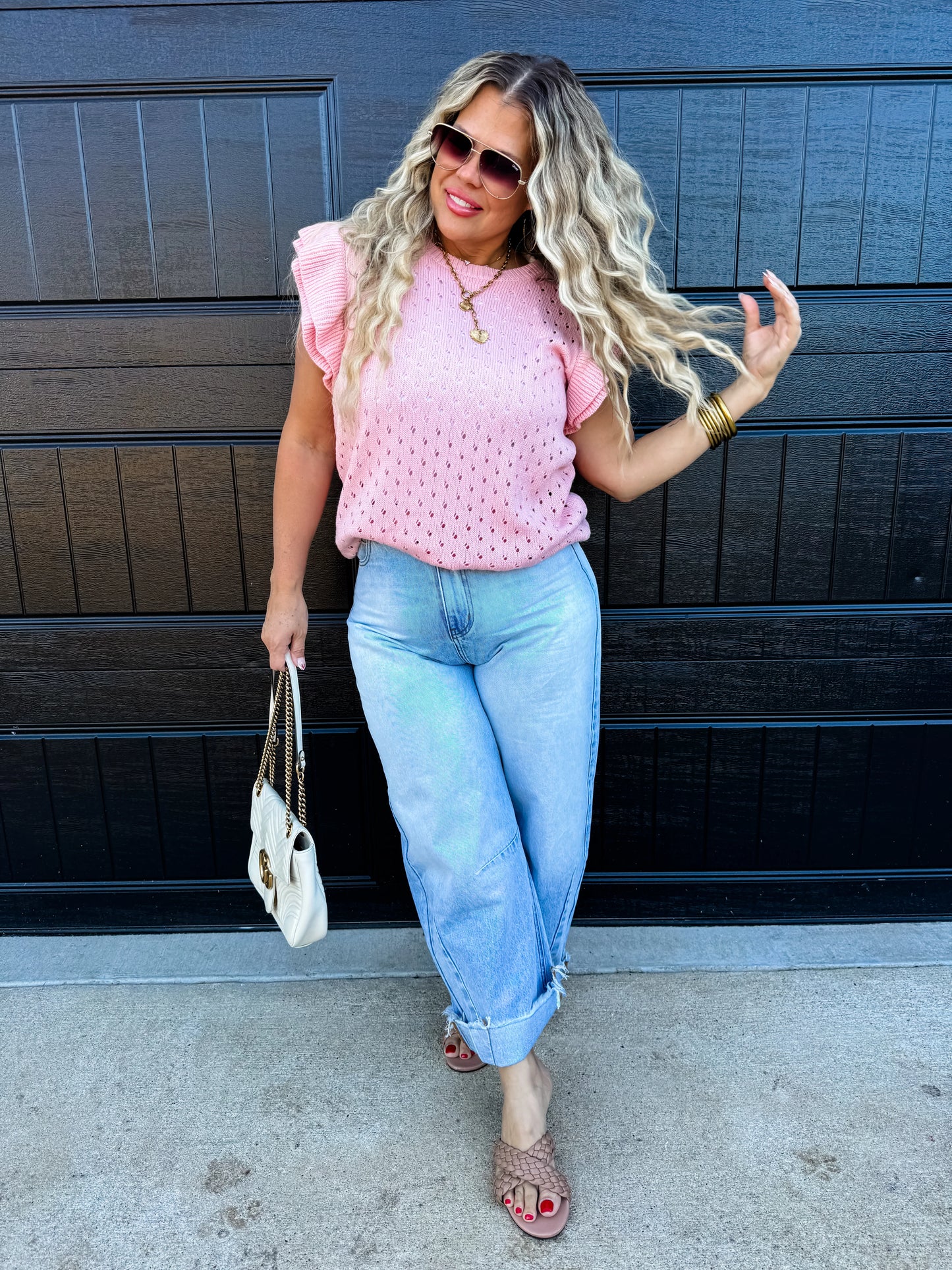 Casey Ruffle Sleeve Top
