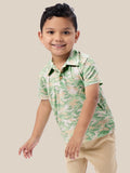 Littles Sage Camo Polo