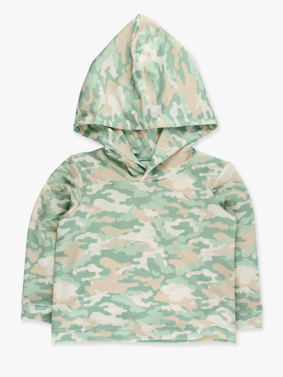 Littles Sage Trail Camo Hooded Shirt
