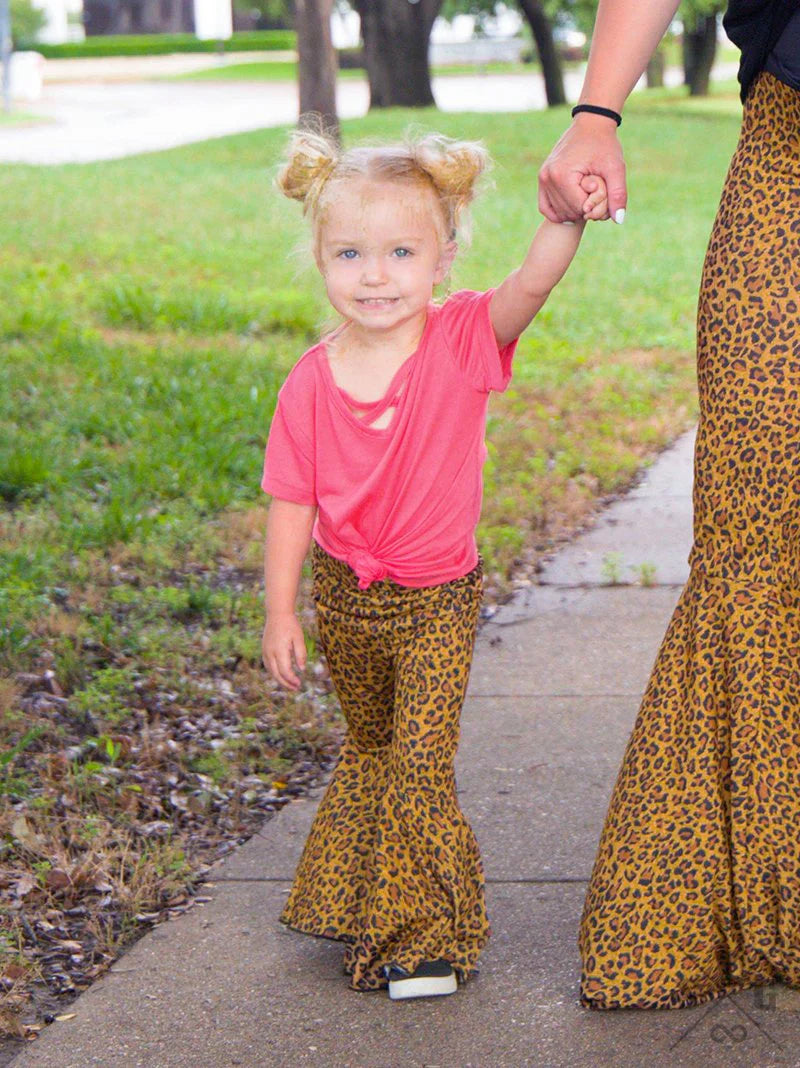 Girls Wild Ones Leopard Flares