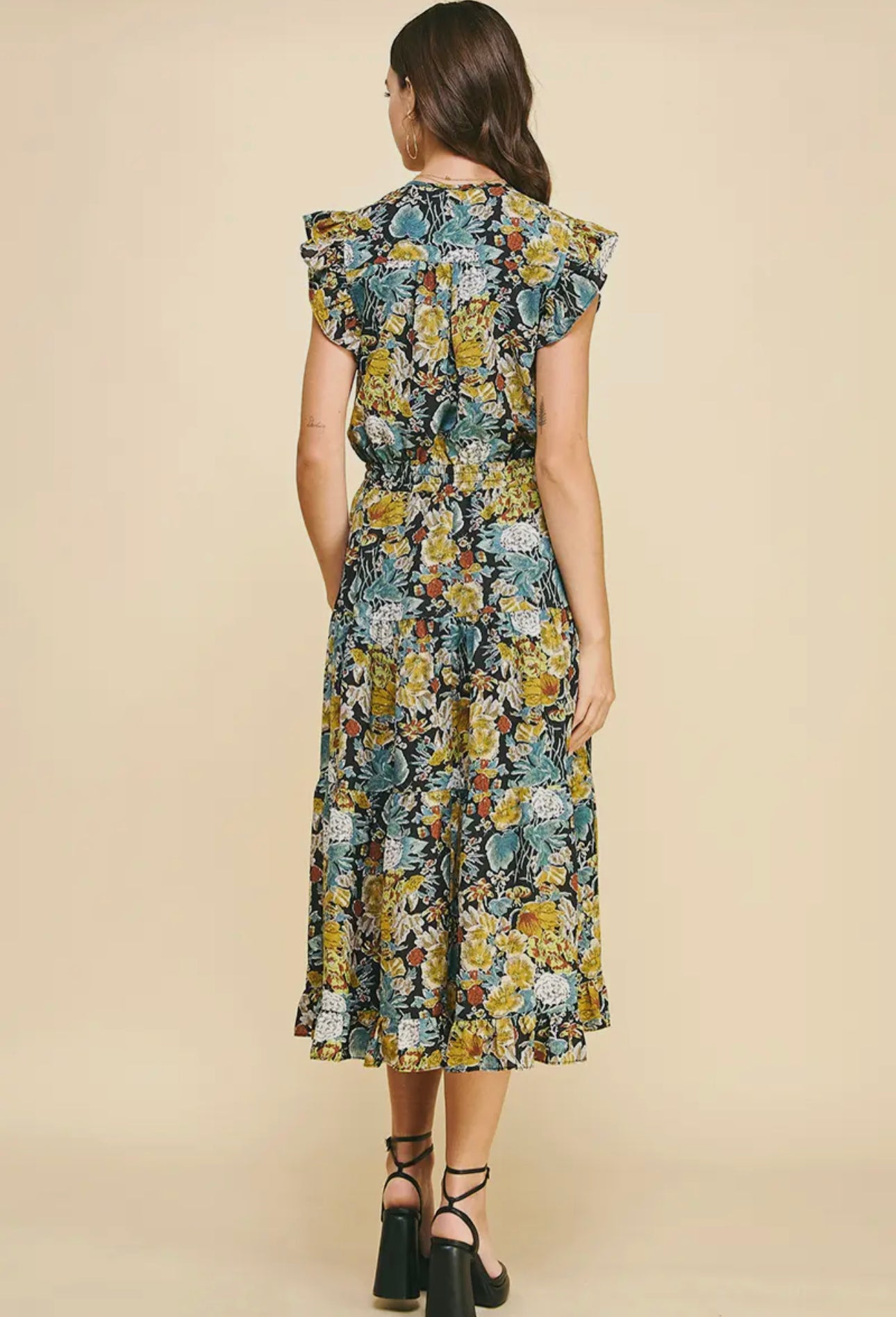 Mikayla Floral Midi Dress