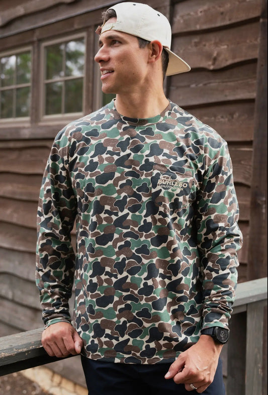 Throwback LS Camo Tee