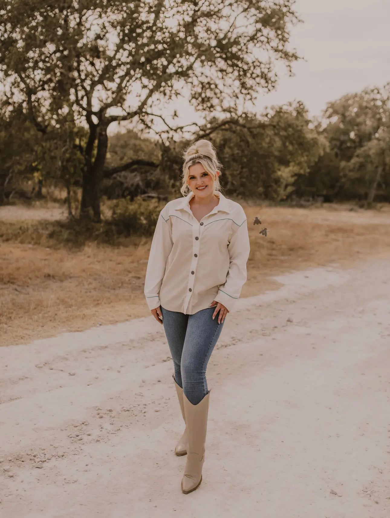 Two Toned Palomino Button Down