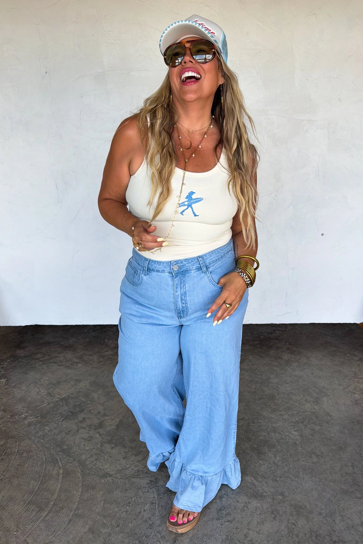 Callie Ruffle Jeans