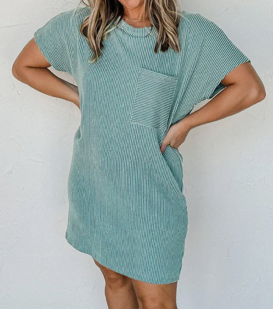 Kristy Ribbed TShirt Dress