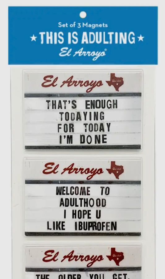 El Arroyo Adulting Magnets