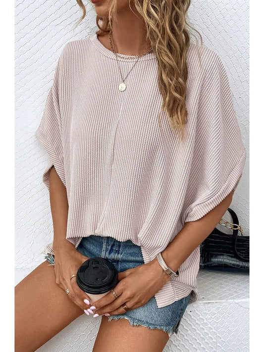 Apricot Batwing Oversized Top