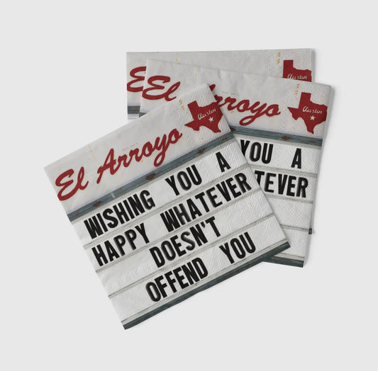 El Arroyo Cocktail Napkins - Happy Whatever