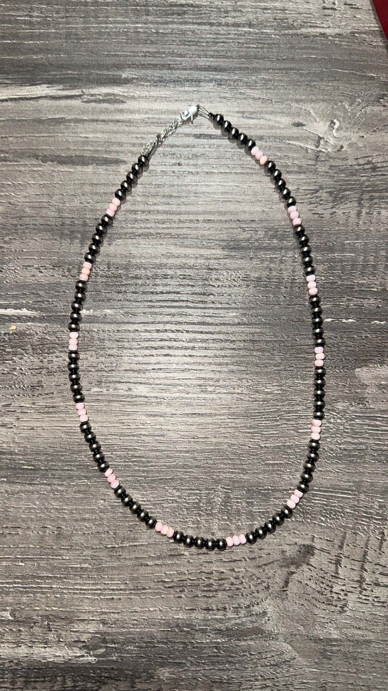 Pink Barbie Conch Navajo Pearls