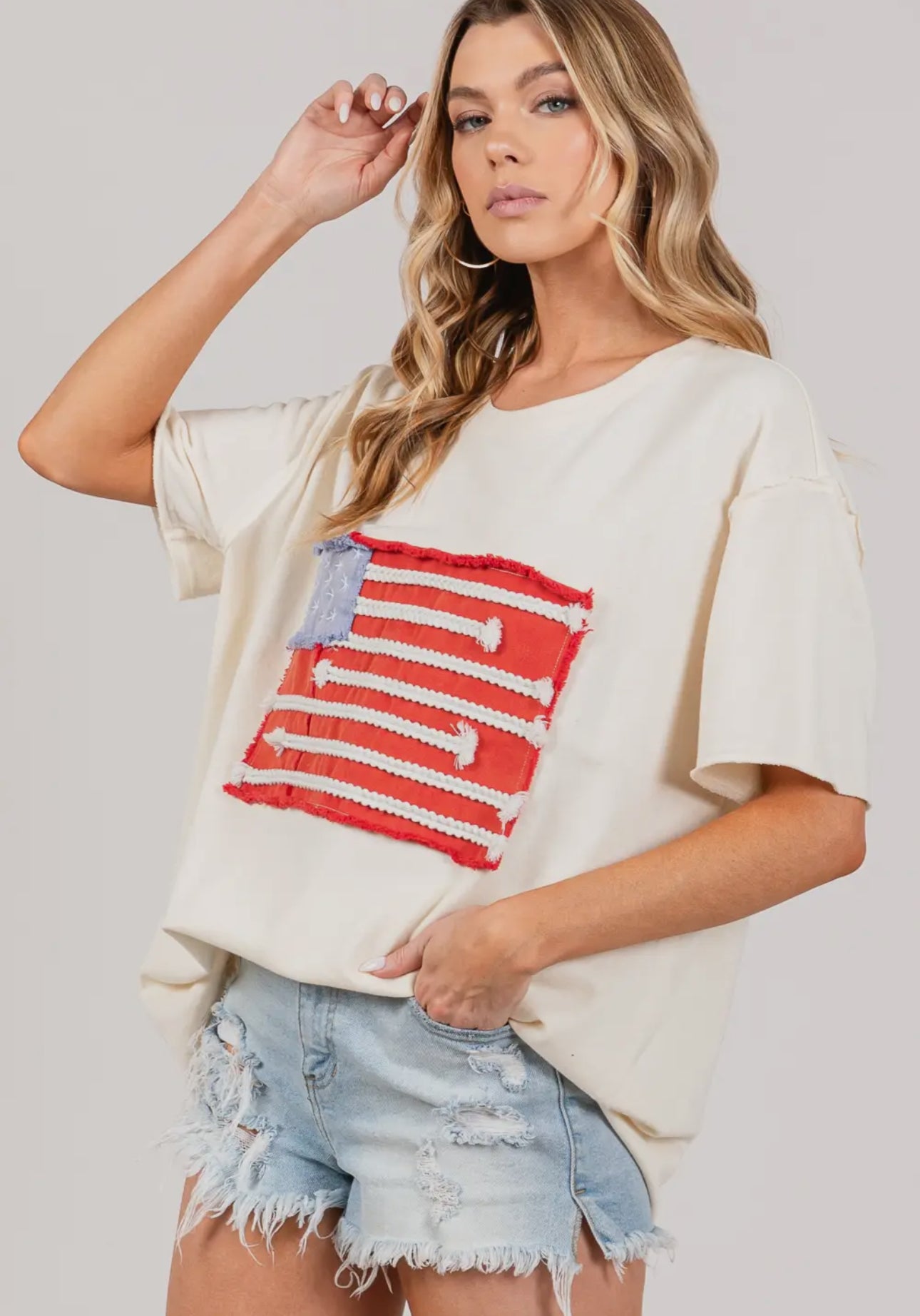 Oversized  Miss America Tee