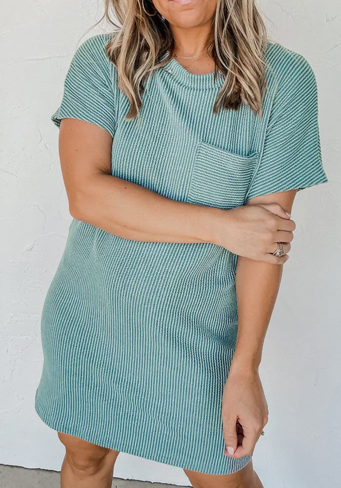 Kristy Ribbed TShirt Dress