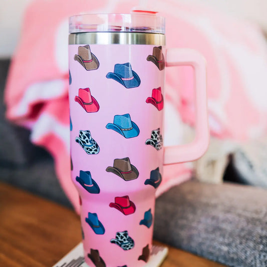 Cowgirl Hat Tumbler