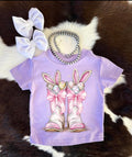Easter Cowgirl Boots Youth Tee