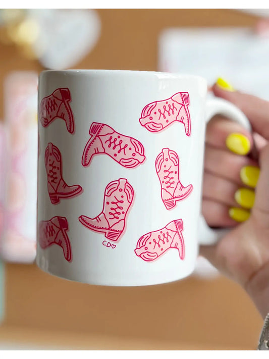 Pink Boots Coffee Mug