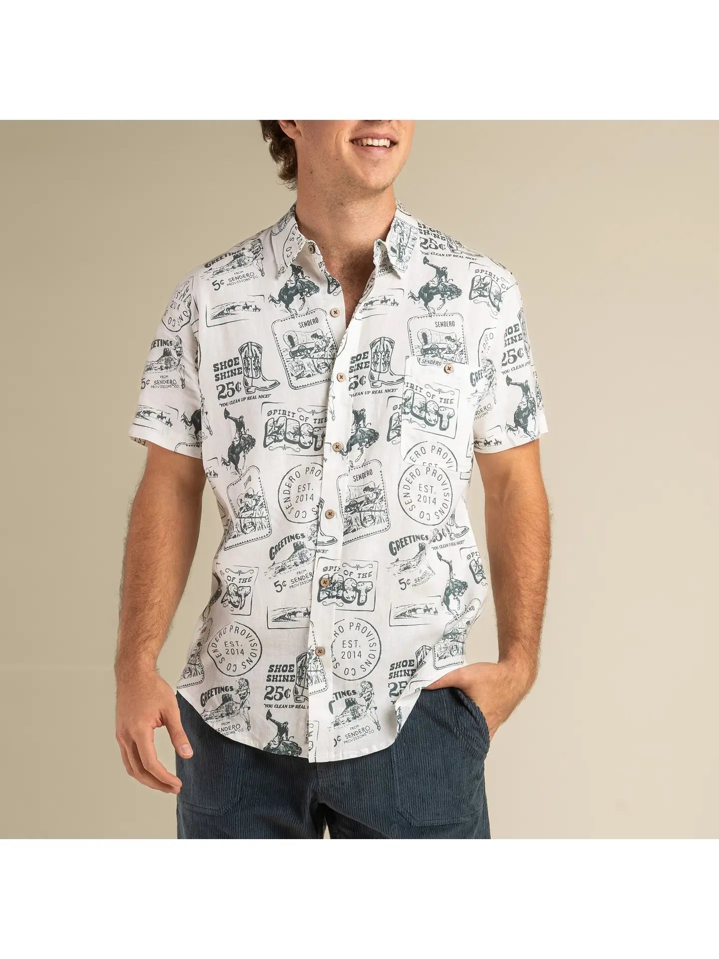 City Slicker Short Sleeve Button Down