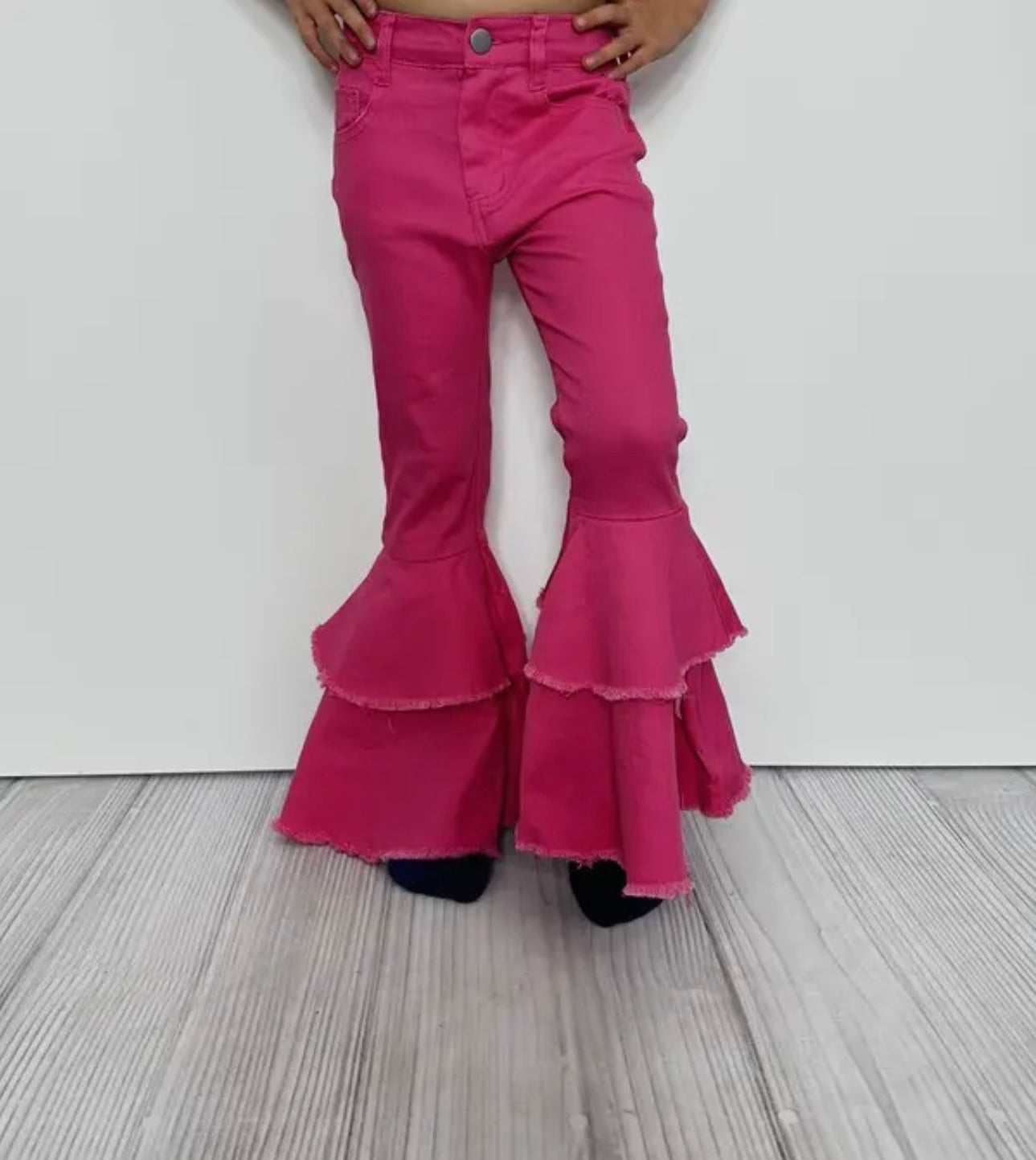 Girls Pink Flares