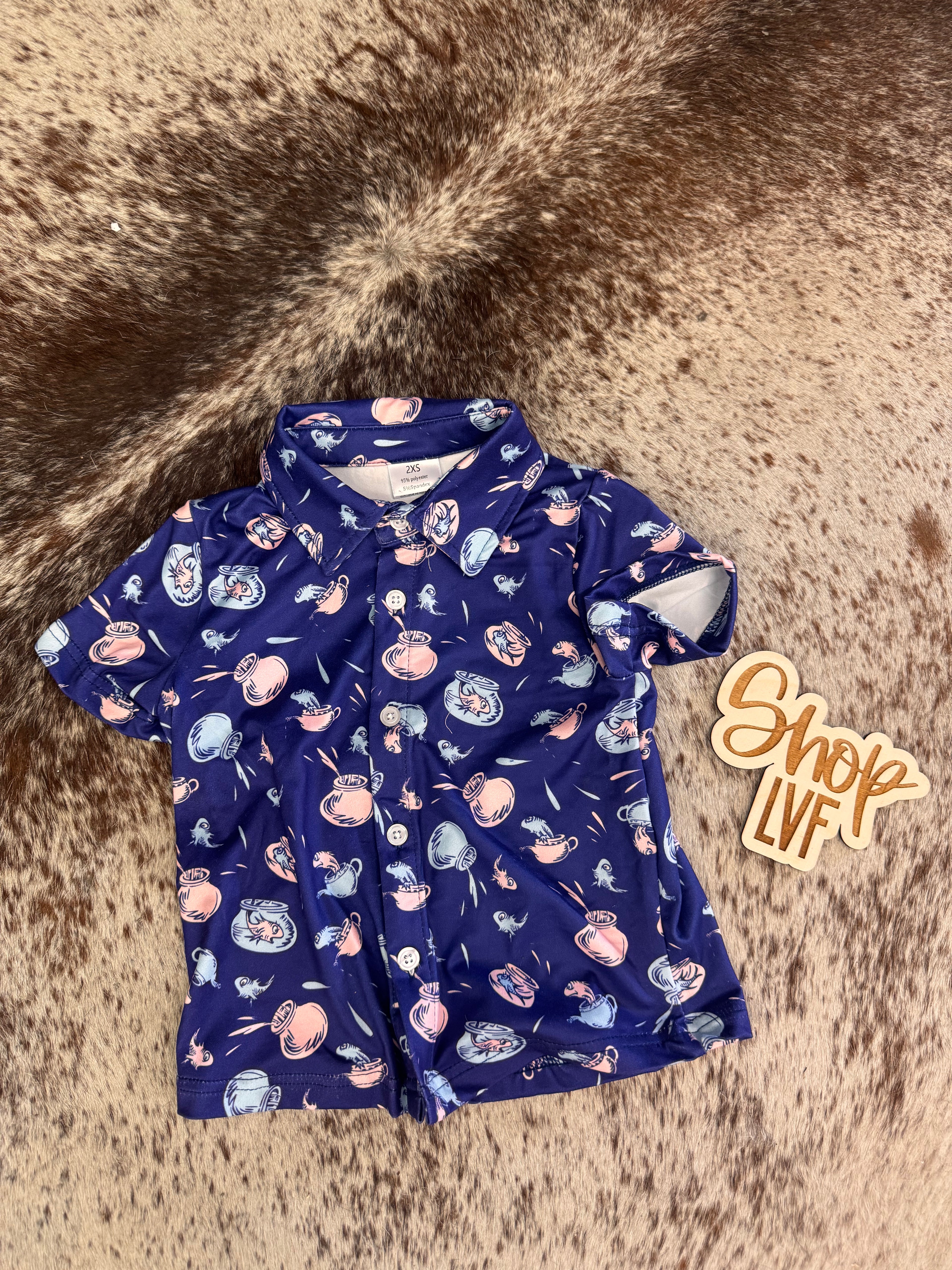 Dr. Suess Boys Button Up