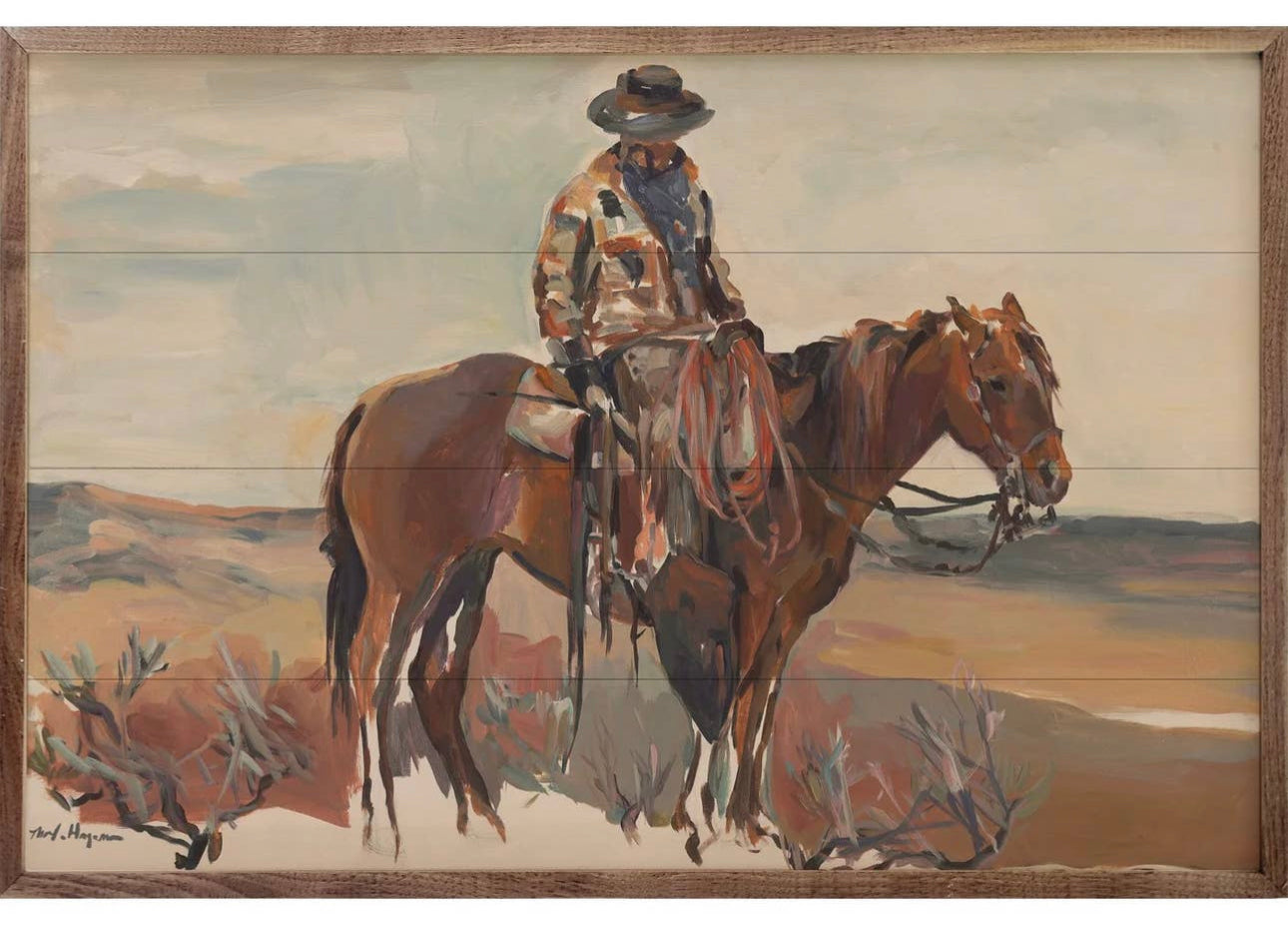 Western Rider Painting