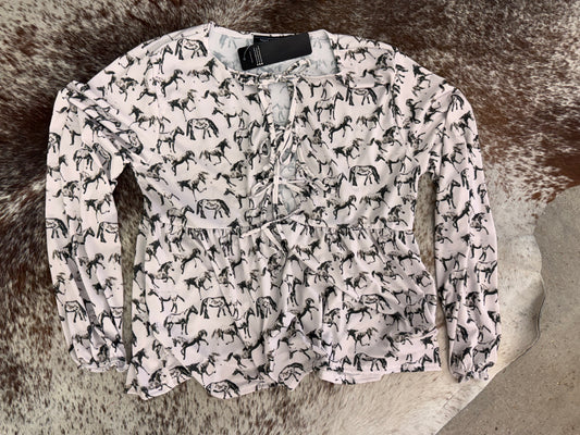 Running Horses Blouse