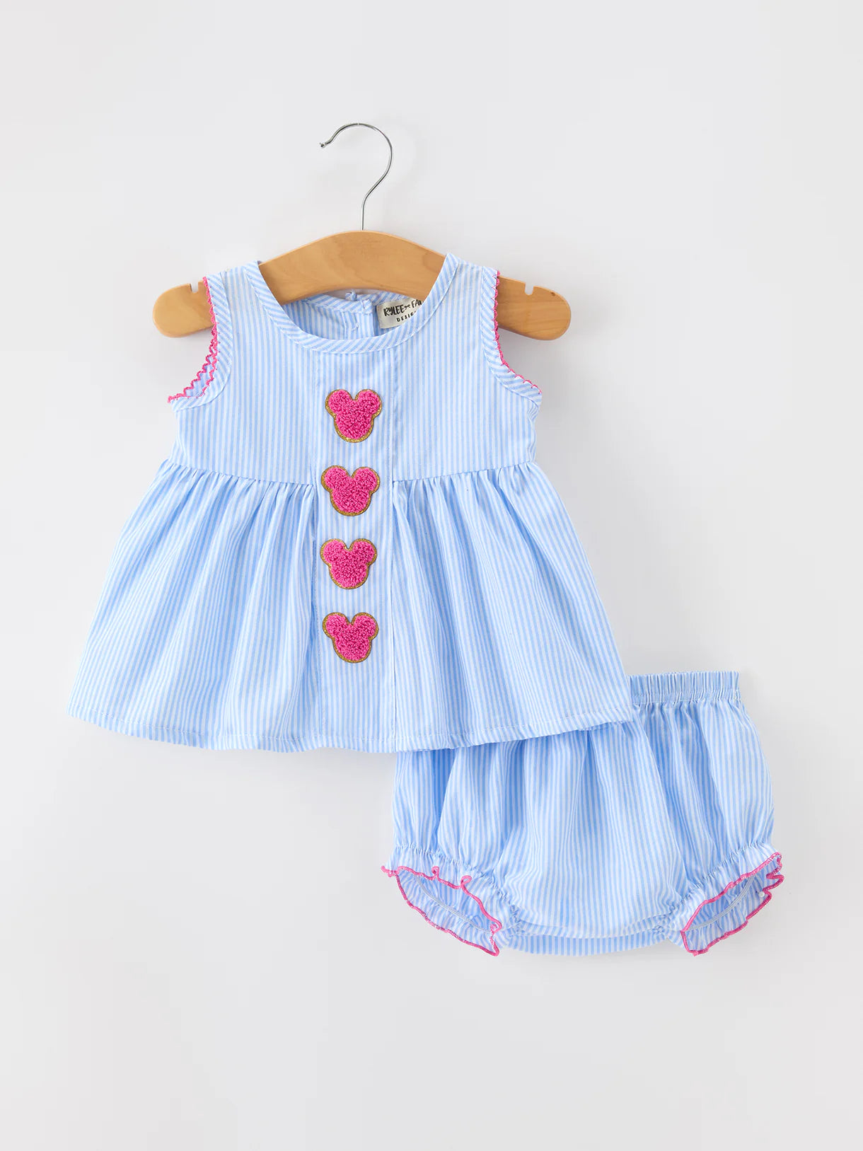 Blue Striped Mickey Set