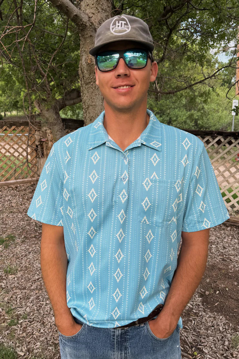 Dusty Blue Men’s Polo