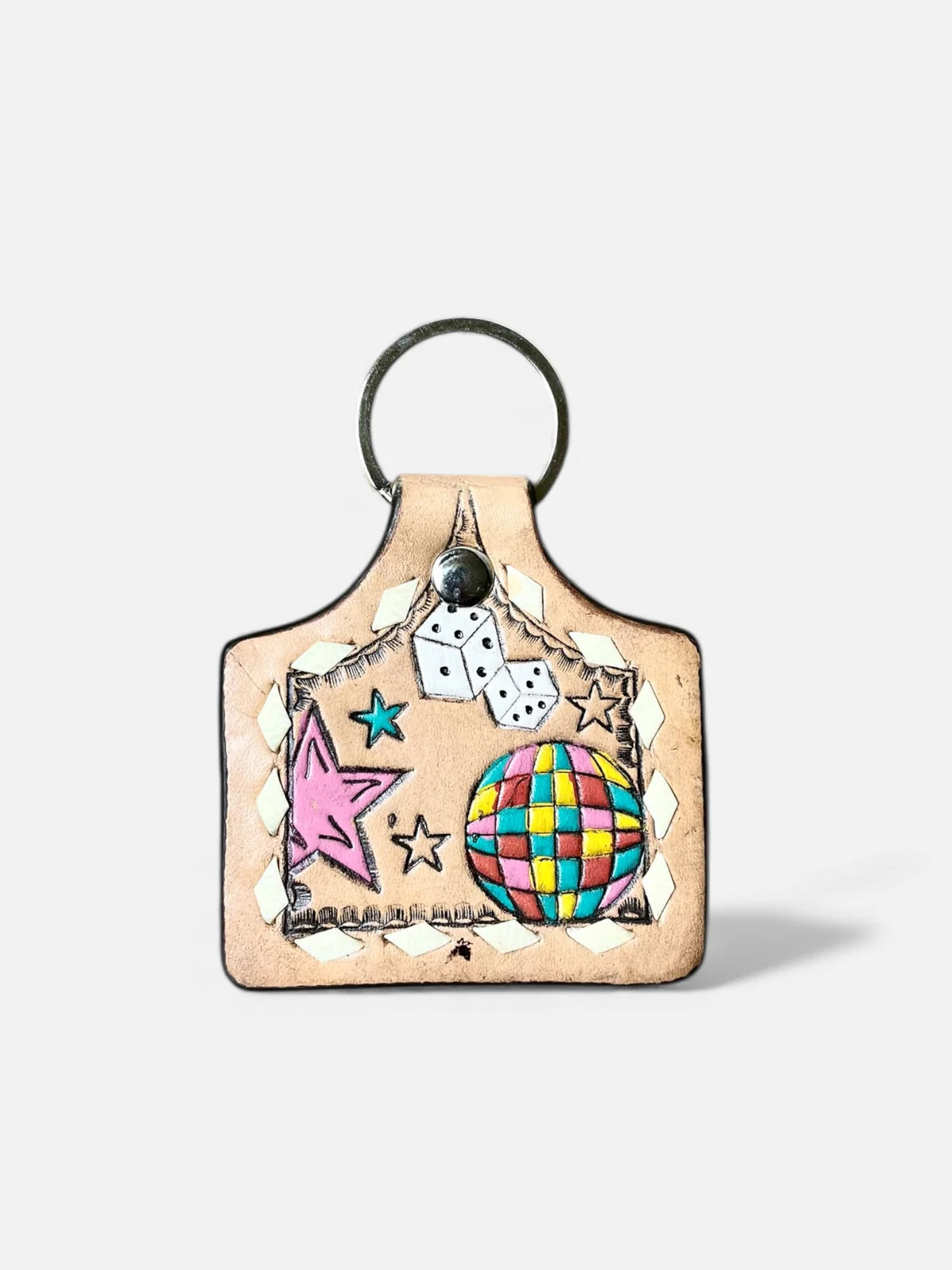 Disco Tag Keychain