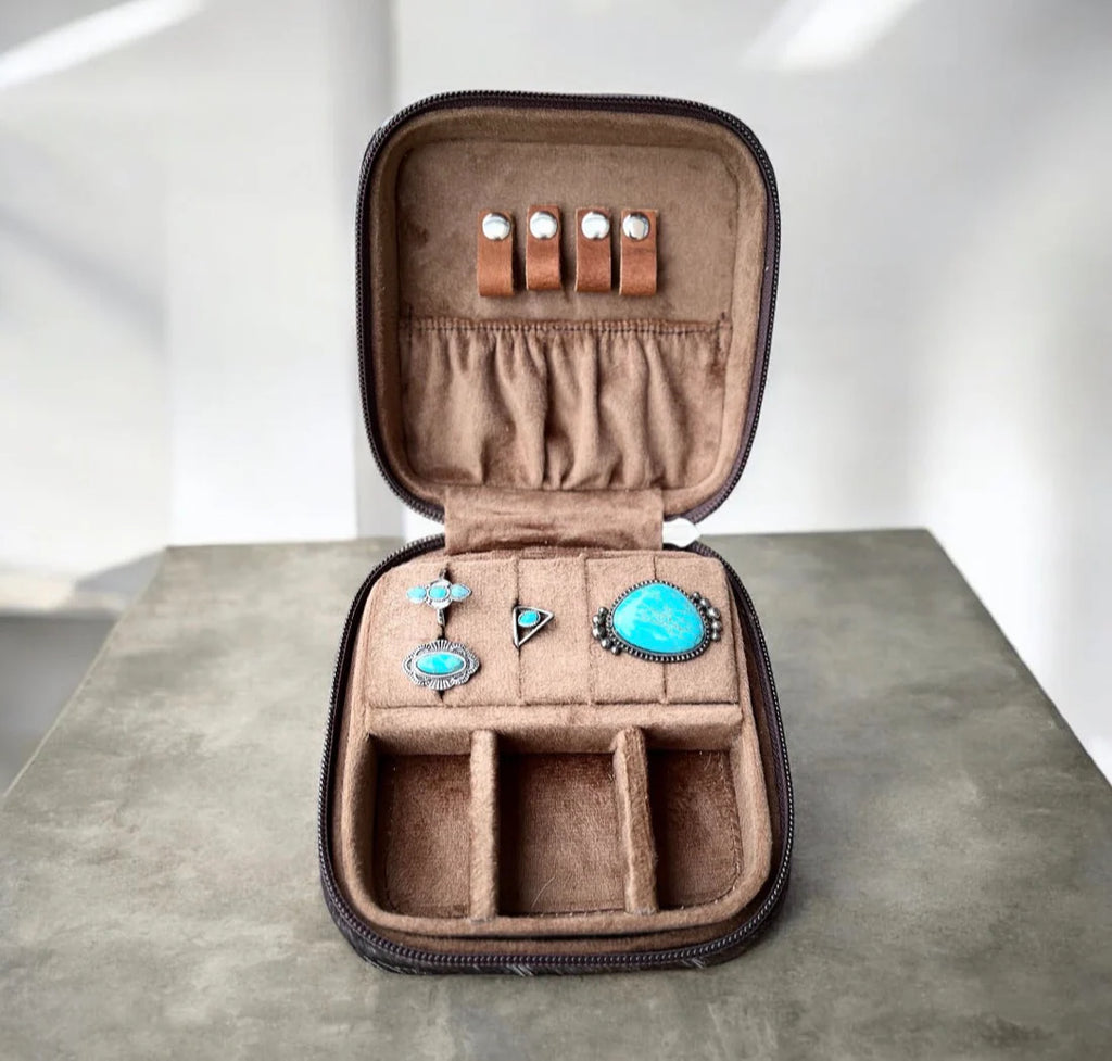 Cowhide Jewelry Box