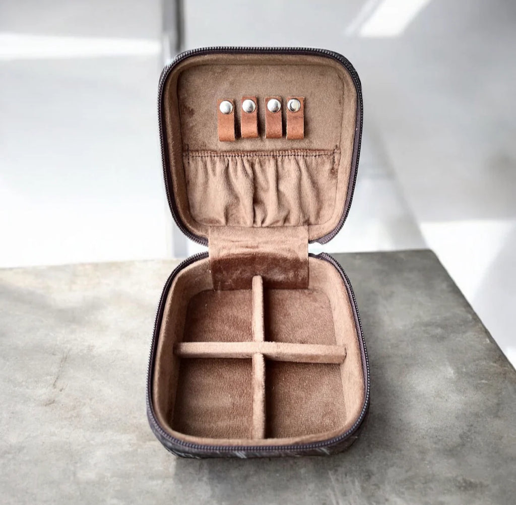 Cowhide Jewelry Box