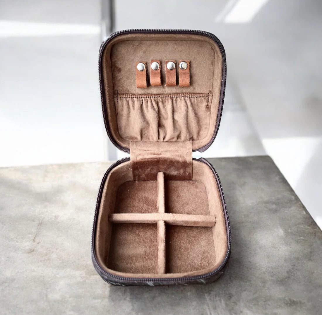Cowhide Jewelry Box