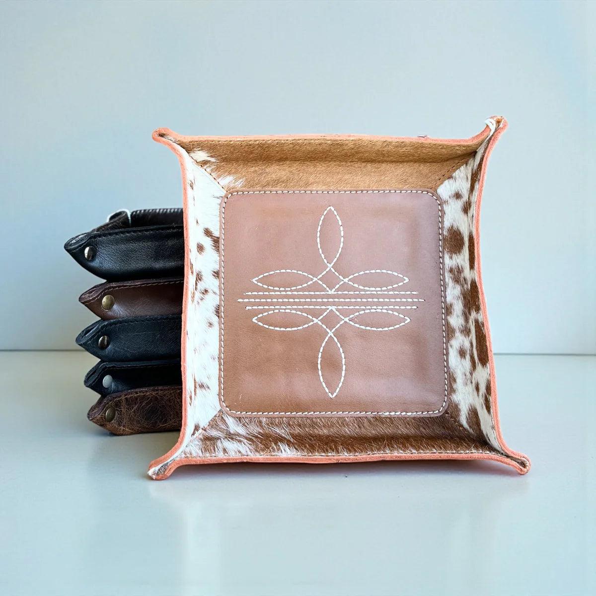 Tan Boot Stitch Tray