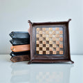 Brown Checkered Tray