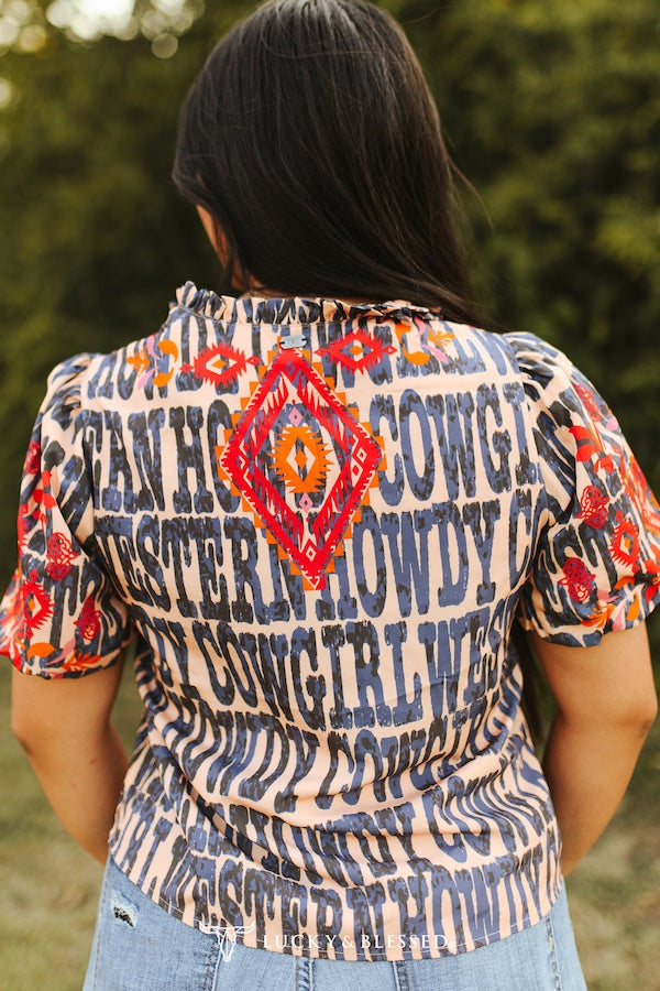 Howdy Cowgirl Top