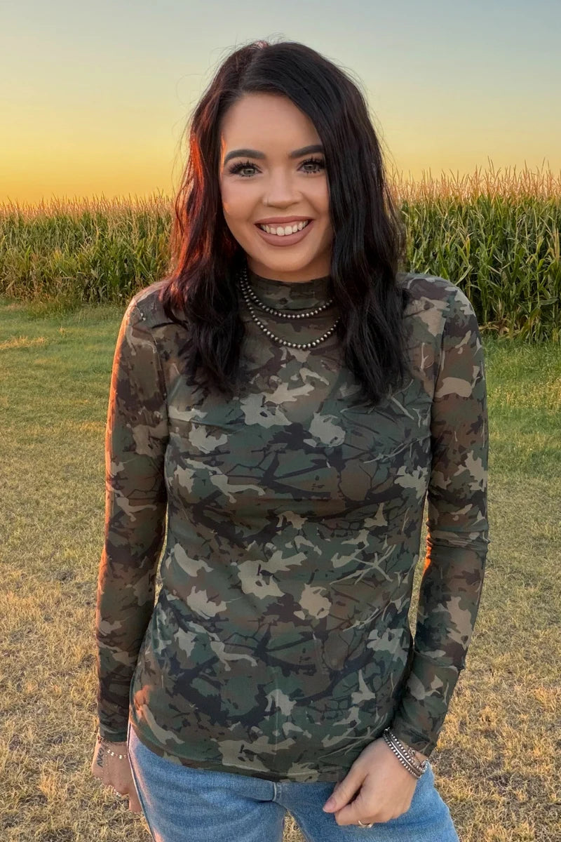 Camo Kreek Mesh Top