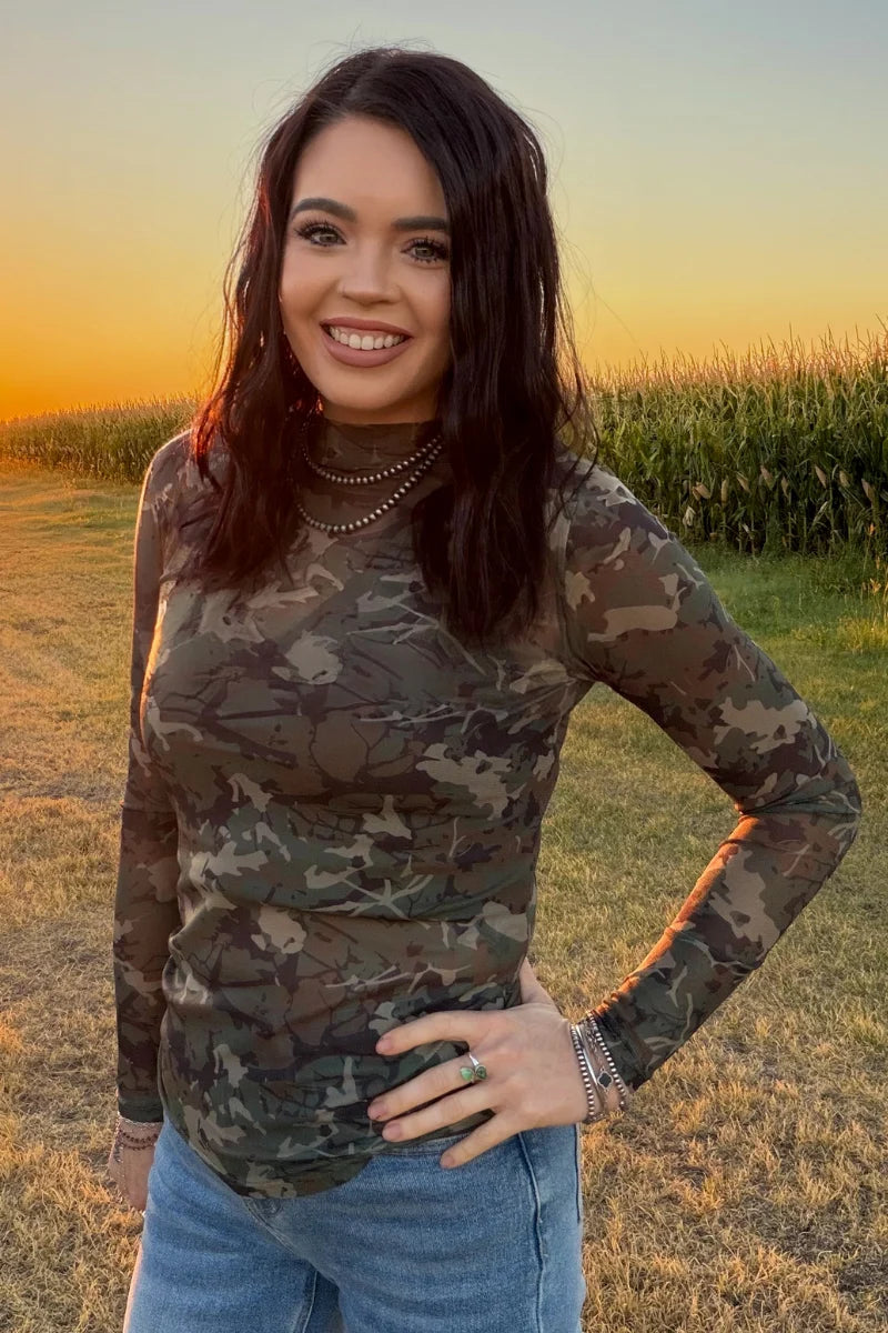 Camo Kreek Mesh Top