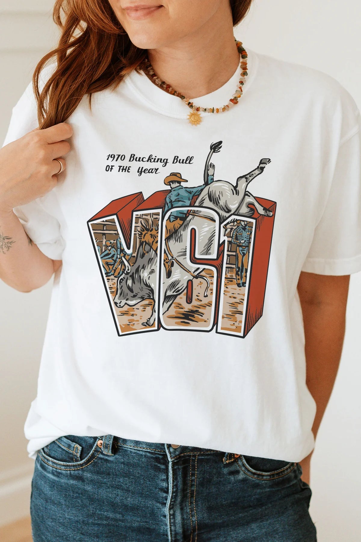 V61 Bucking Bull - V8 Ranch Tee