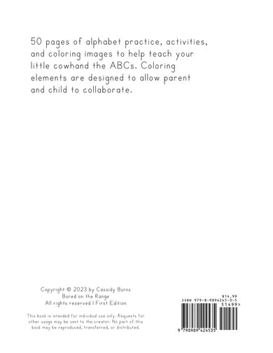 Rodeoing ABC Workbook