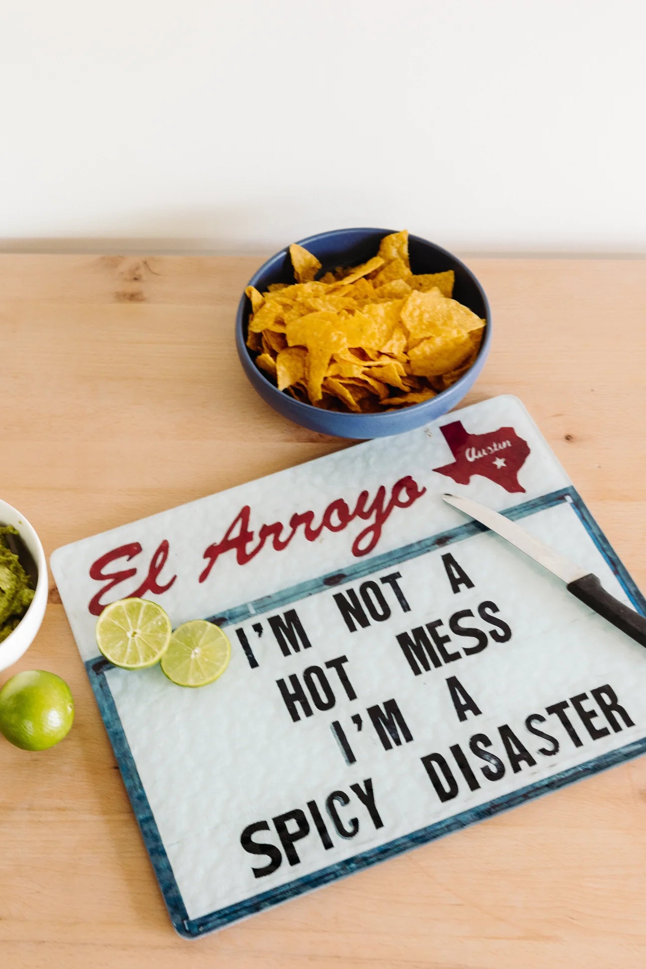 Large Tempered Glass Cutting Board- Spicy
