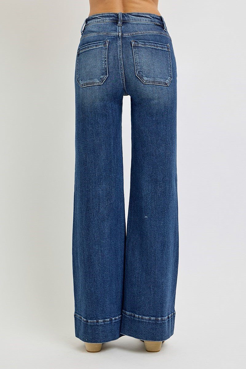 High Rise Flare Risen Jeans