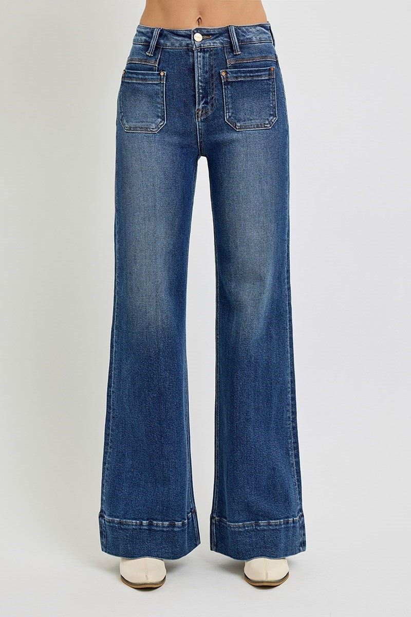 High Rise Flare Risen Jeans