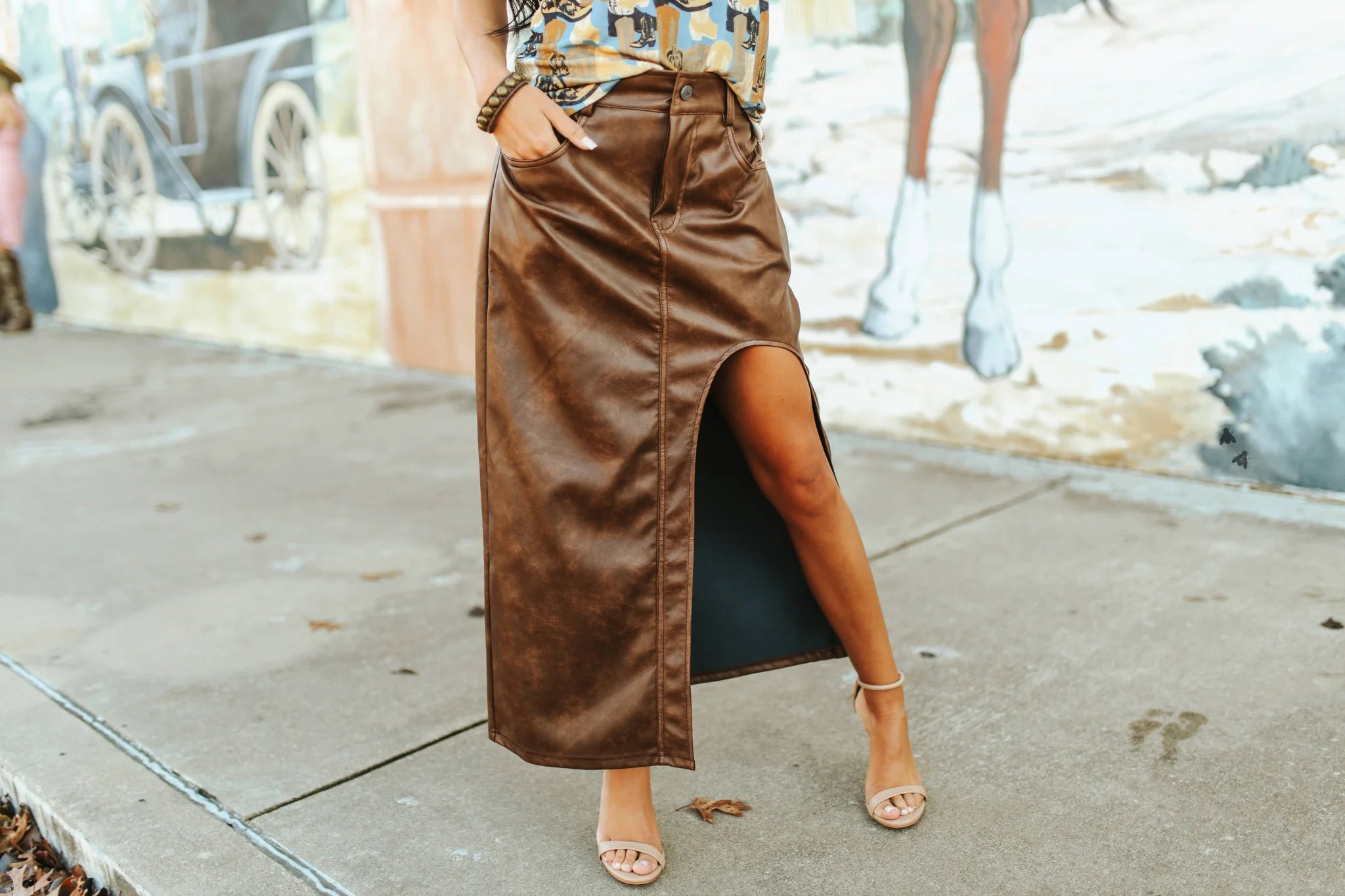 Limousin Leather Skirt