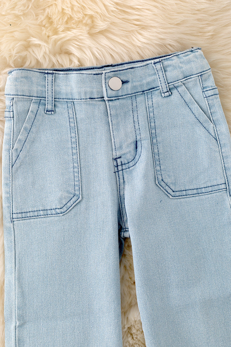 Relaxed Girls Denim Jeans