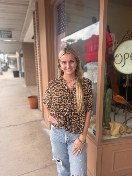 Addie Cheetah Top