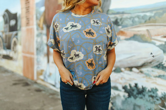 Rancher Threads Mom Cuff Top