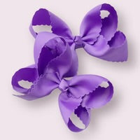 Girls Scalloped Hair Bow