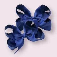 Girls Scalloped Hair Bow