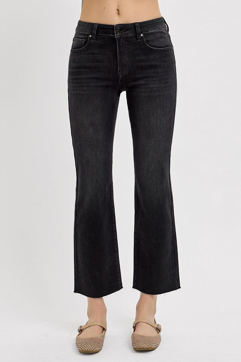 Black Cropped Jeans