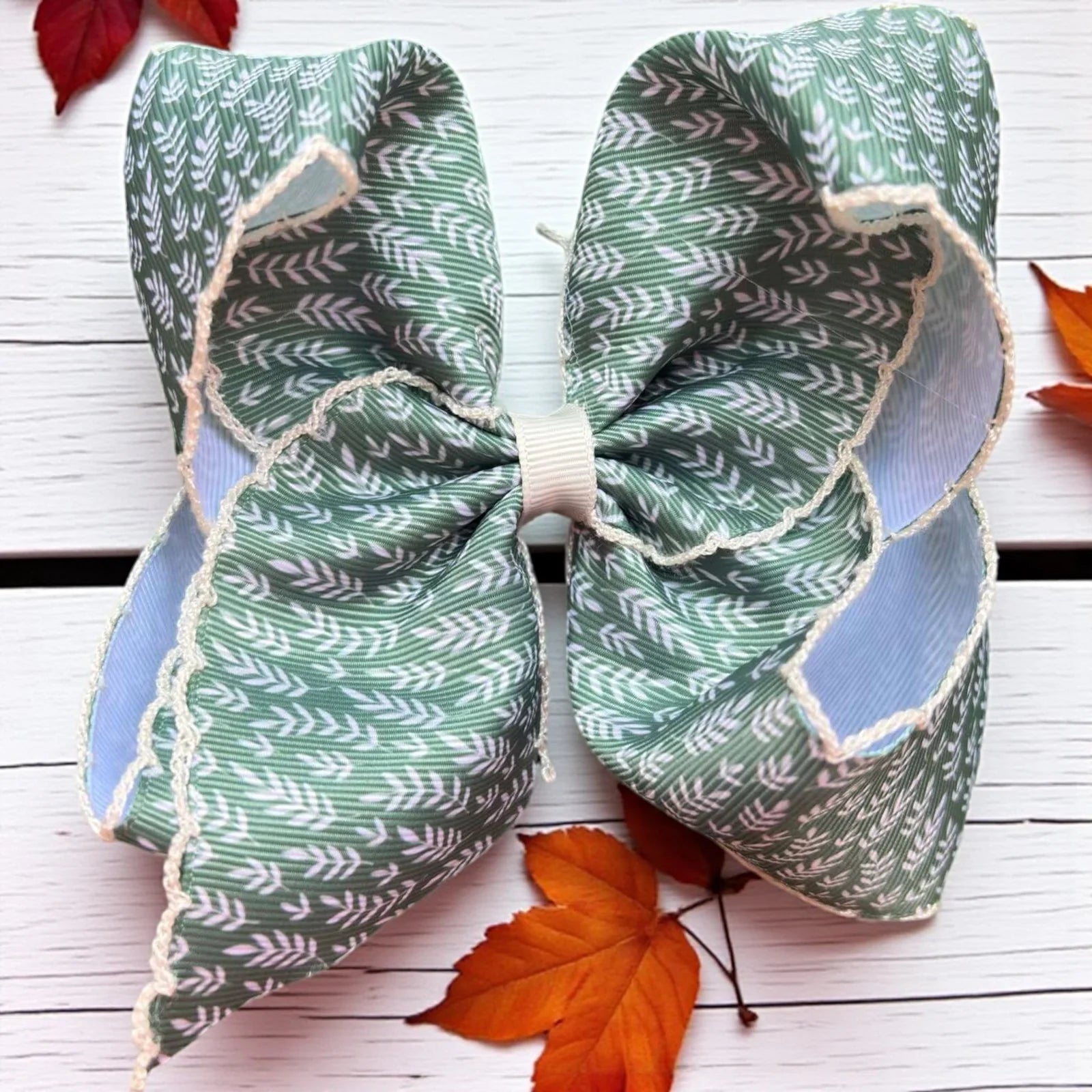 Green Fall Bow