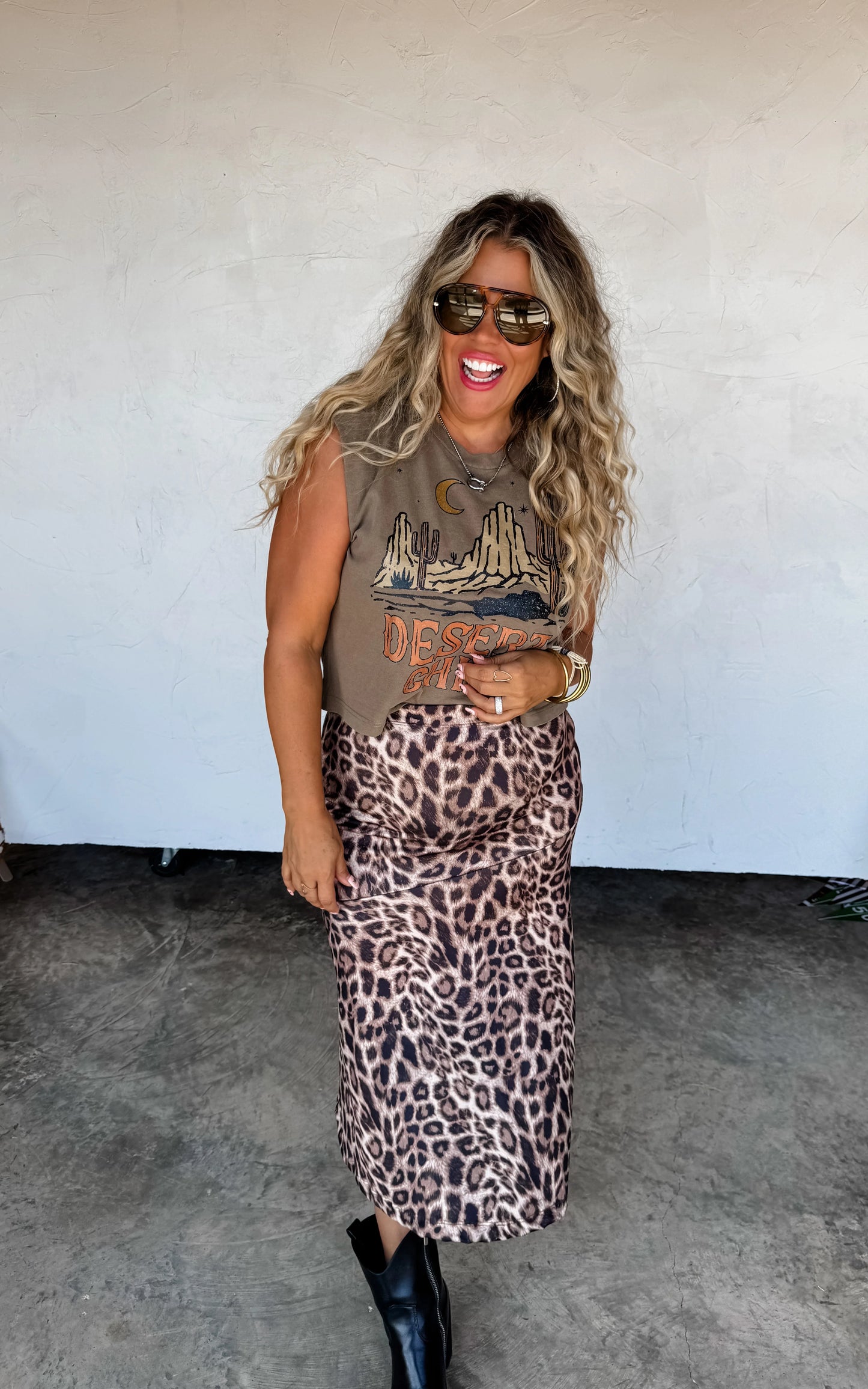 Kyleigh Cheetah Skirt